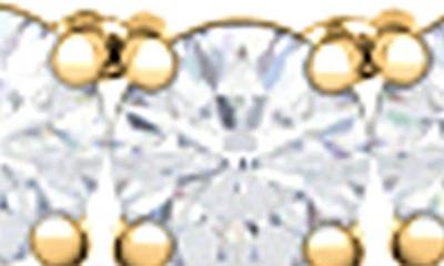Shop Hautecarat Lab Created Diamond Tennis Necklace In 18k Yellow Gold