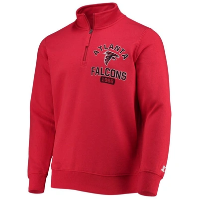 Shop Starter Red Atlanta Falcons Heisman Quarter-zip Jacket