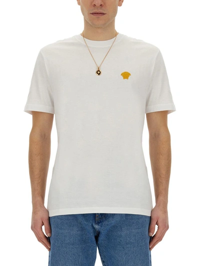 Shop Versace "jellyfish" T-shirt In White