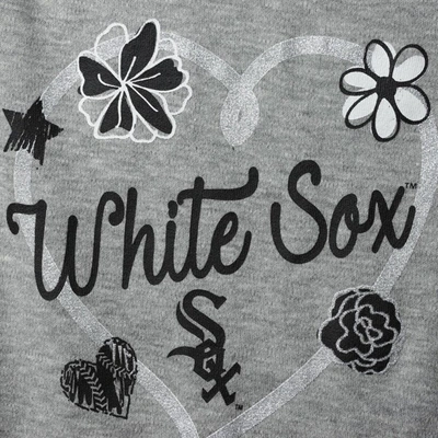 Shop Outerstuff Infant Black/white/gray Chicago White Sox Batter Up 3-pack Bodysuit Set