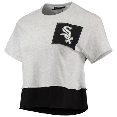 Shop Refried Apparel Heathered Gray Chicago White Sox Cropped T-shirt In Heather Gray