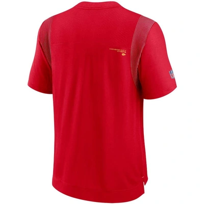 Shop Nike Red Kansas City Chiefs Sideline Player Uv Performance T-shirt