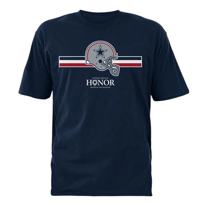 Shop Nfl Navy Dallas Cowboys National Medal Of Honor Museum Foundation T-shirt