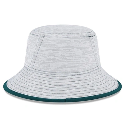 Shop New Era Gray Oakland Athletics Game Bucket Hat