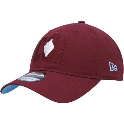 Shop New Era Burgundy Colorado Rapids Kick Off 9twenty Adjustable Hat