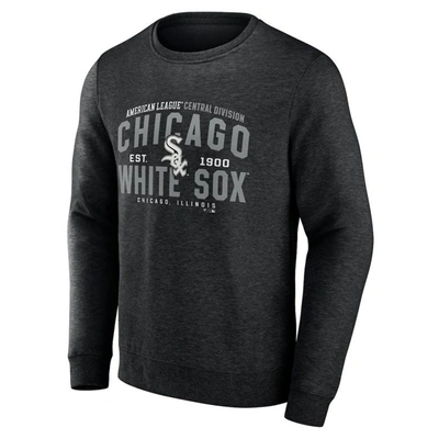 Shop Fanatics Branded Heathered Black Chicago White Sox Classic Move Pullover Sweatshirt In Heather Black
