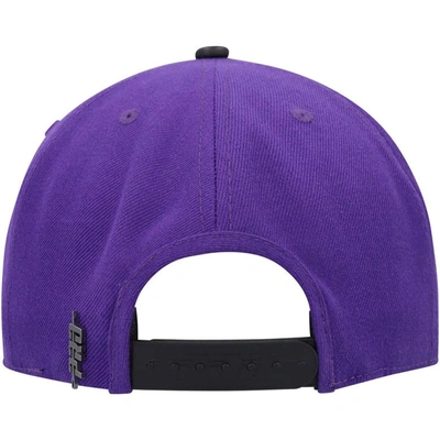 Shop Pro Standard Purple/black Los Angeles Lakers Heritage Leather Patch Snapback Hat