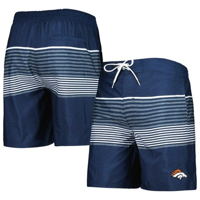 Shop G-iii Sports By Carl Banks Navy Denver Broncos Coastline Volley Swim Shorts