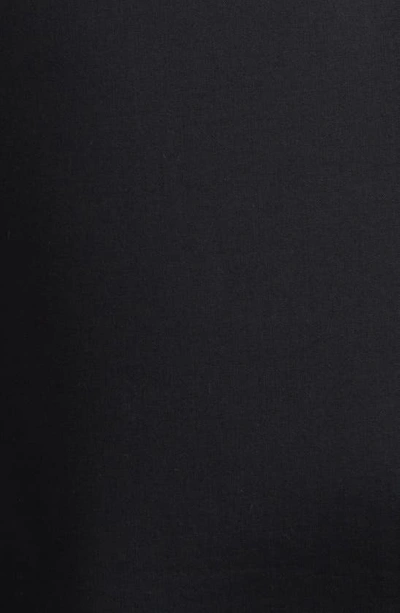 Shop Sacai Asymmetric Short Sleeve Sweatshirt Dress In Black