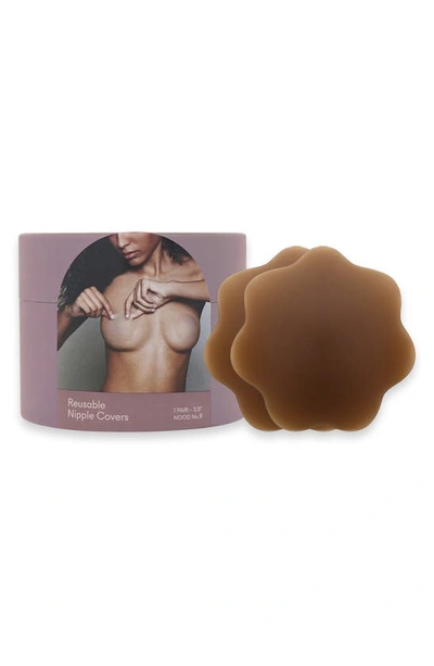 Shop Nood No-show Reusable Nipple Covers In No.9 Coffee