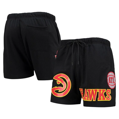 Shop Pro Standard Black Atlanta Hawks Mesh Capsule Shorts