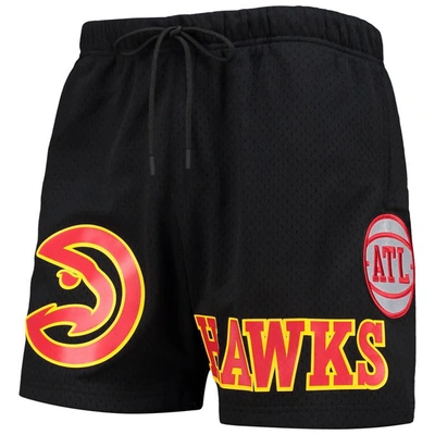 Shop Pro Standard Black Atlanta Hawks Mesh Capsule Shorts