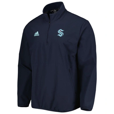 Shop Adidas Originals Adidas Navy Seattle Kraken Cold.rdy Quarter-zip Jacket