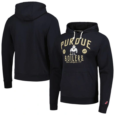 Shop League Collegiate Wear Black Purdue Boilermakers Bendy Arch Essential Pullover Hoodie