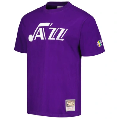 Shop Mitchell & Ness Purple Utah Jazz Hardwood Classics Nights Premium T-shirt