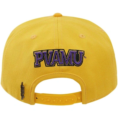 Shop Pro Standard Gold Prairie View A&m Panthers Evergreen Prairie View Snapback Hat