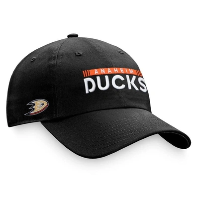 Shop Fanatics Branded Black Anaheim Ducks Authentic Pro Rink Adjustable Hat