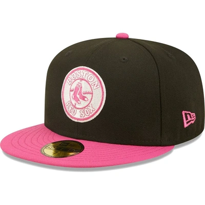 Shop New Era Black/pink Boston Red Sox 2007 World Series Champions  Passion 59fifty Fitted Hat