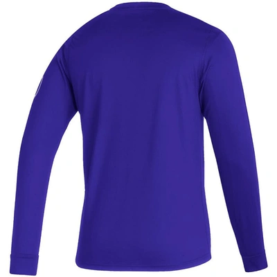 Shop Adidas Originals Adidas Purple Orlando City Sc Vintage Aeroready Long Sleeve T-shirt
