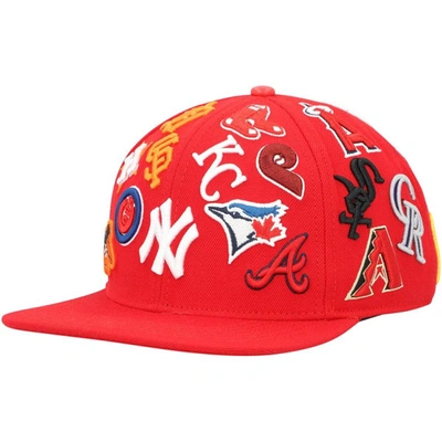 Shop Pro Standard Red Mlb Pro League Wool Snapback Hat
