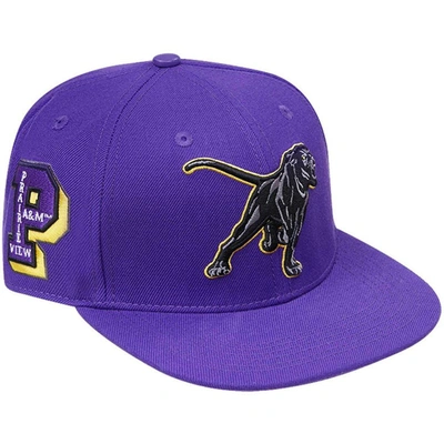 Shop Pro Standard Purple Prairie View A&m Panthers Evergreen Mascot Snapback Hat