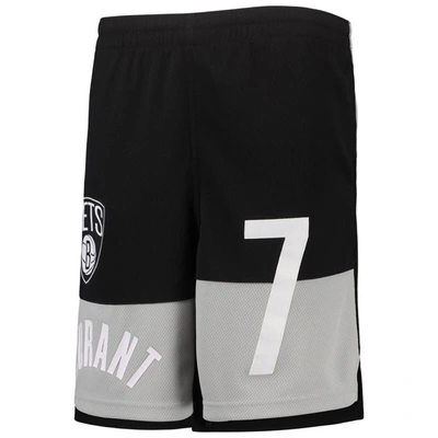 Shop Outerstuff Youth Kevin Durant Black Brooklyn Nets Pandemonium Name & Number Shorts