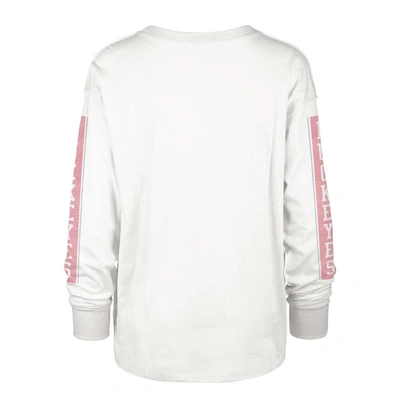 Shop 47 ' Cream Ohio State Buckeyes Statement Soa 3-hit Long Sleeve T-shirt In White