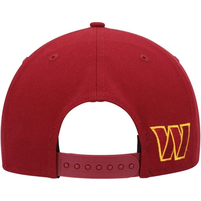 Shop New Era Burgundy Washington Commanders Script Original Fit 9fifty Snapback Hat