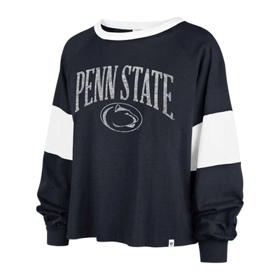 Shop 47 '  Navy Penn State Nittany Lions Upside Rhea Raglan Long Sleeve T-shirt