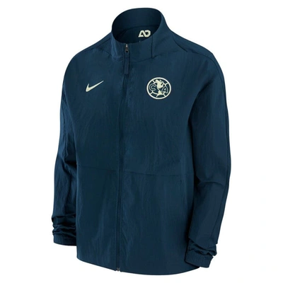 Shop Nike Navy Club America Anthem Full-zip Jacket