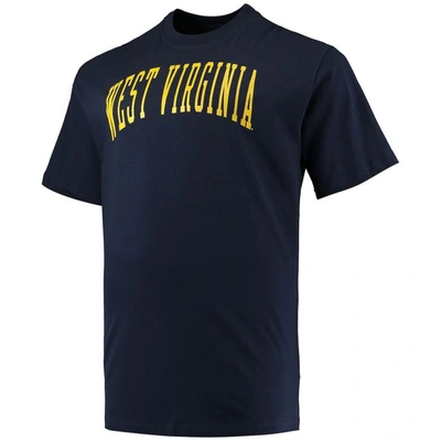 Shop Champion Navy West Virginia Mountaineers Big & Tall Arch Team Logo T-shirt