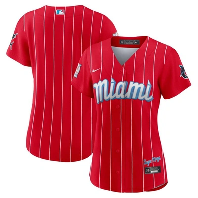Shop Nike Red Miami Marlins City Connect Replica Jersey