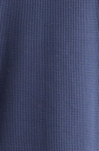 Shop Sunspel Supima® Cotton Waffle T-shirt In Slate Blue