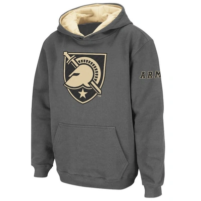 Shop Stadium Athletic Youth Charcoal Army Black Knights Big Logo Pullover Hoodie