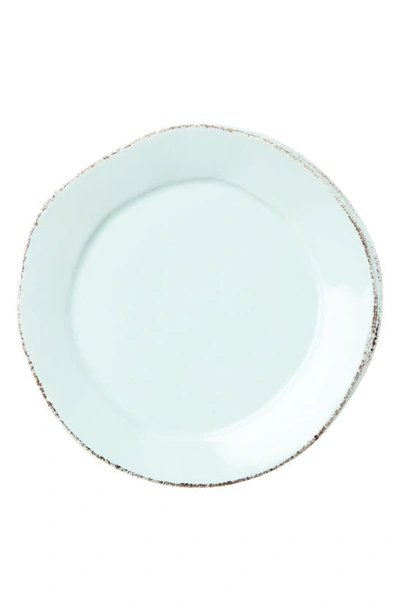 Vietri Lastra Stoneware Salad Plate In Aqua