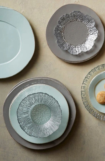Vietri Lastra Stoneware Salad Plate In Aqua