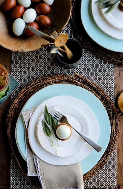 Vietri Lastra Stoneware Salad Plate In Aqua