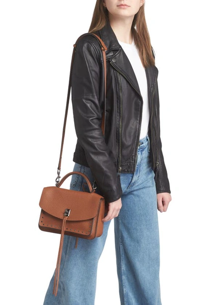 Shop Rebecca Minkoff Small Darren Crossbody Messenger Bag In Rocher