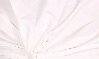Petal And Pup Brinnie Twist Front Cotton Crop T-shirt In White