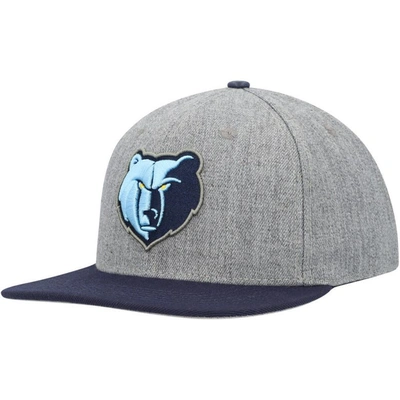 Shop Pro Standard Gray/navy Memphis Grizzlies Classic Logo Two-tone Snapback Hat
