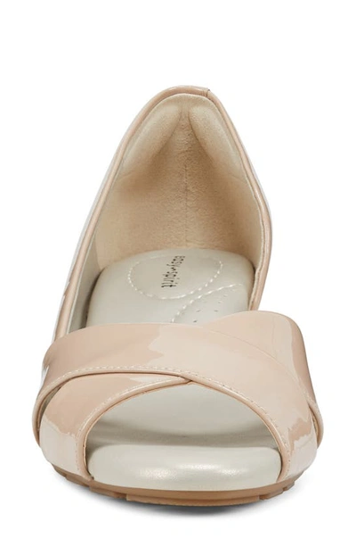 Shop Easy Spirit Bernie Half D'orsay Wedge Sandal In Beige