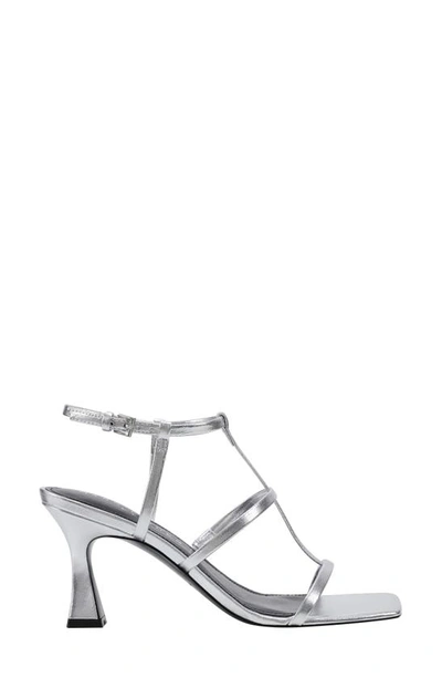 Shop Marc Fisher Ltd Dennie Ankle Strap Sandal In Silver