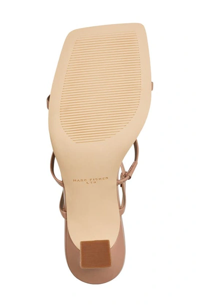 Shop Marc Fisher Ltd Dennie Ankle Strap Sandal In Medium Natural