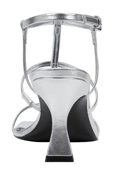 Shop Marc Fisher Ltd Dennie Ankle Strap Sandal In Silver