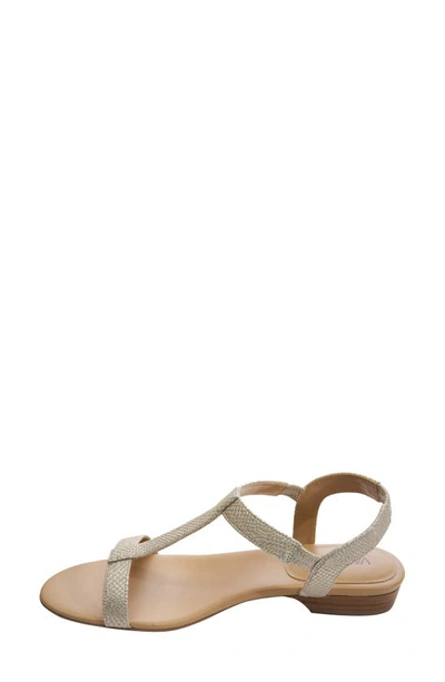 Shop Vaneli Blonde T-strap Sandal In Off White