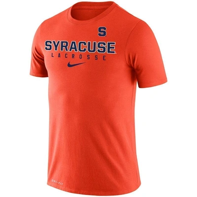 Shop Nike Orange Syracuse Orange Lacrosse Legend 2.0 Slim Fit Performance T-shirt