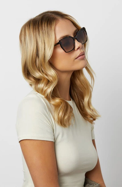 Shop Diff Vera 55mm Gradient Polarized Square Sunglasses In Brown Gradient