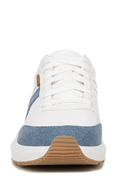 Shop Dr. Scholl's Hannah Retro Sneaker In White Blue