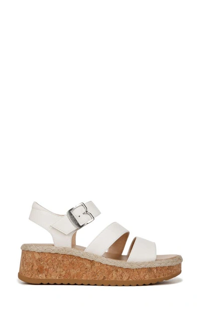 Shop Dr. Scholl's Ellie Platform Wedge Sandal In White