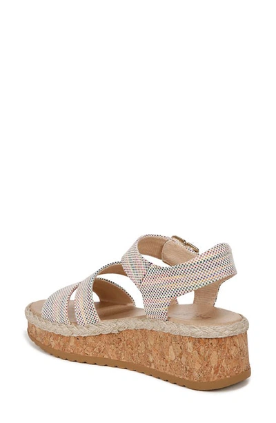 Shop Dr. Scholl's Ellie Platform Wedge Sandal In Tan Multi